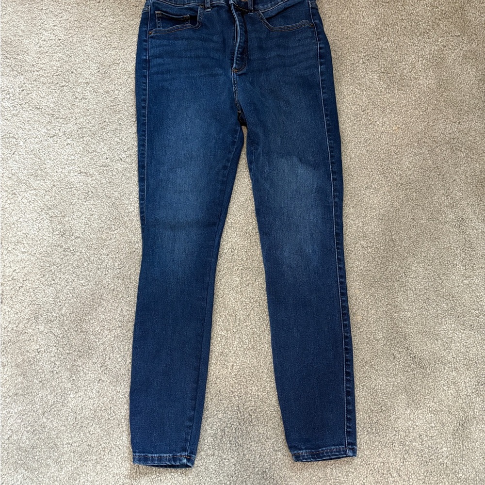 Express Dark Blue Women's Skinny Jeans